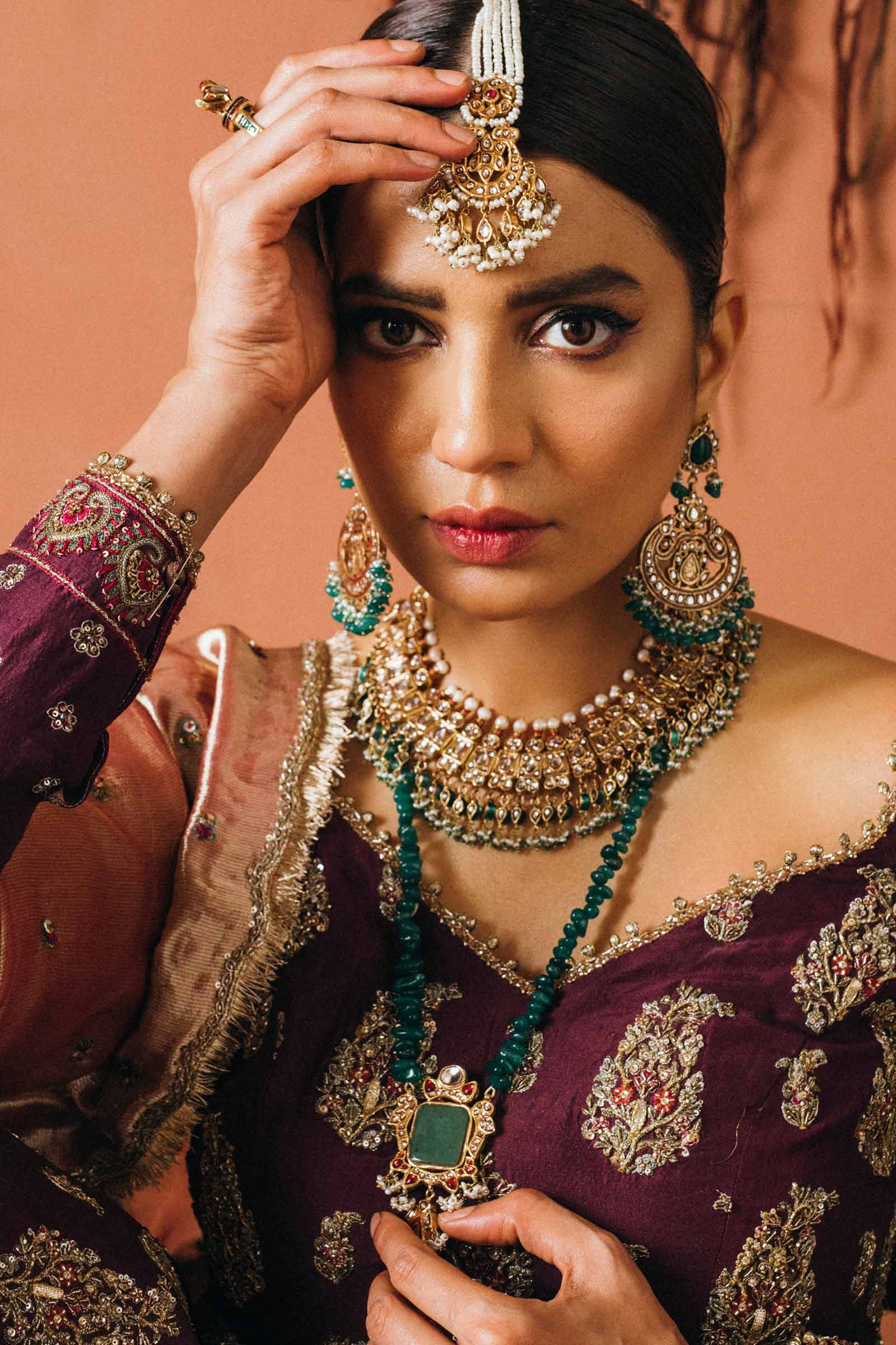 GOLD PLATED BATIK JHOOMAR - Image 3