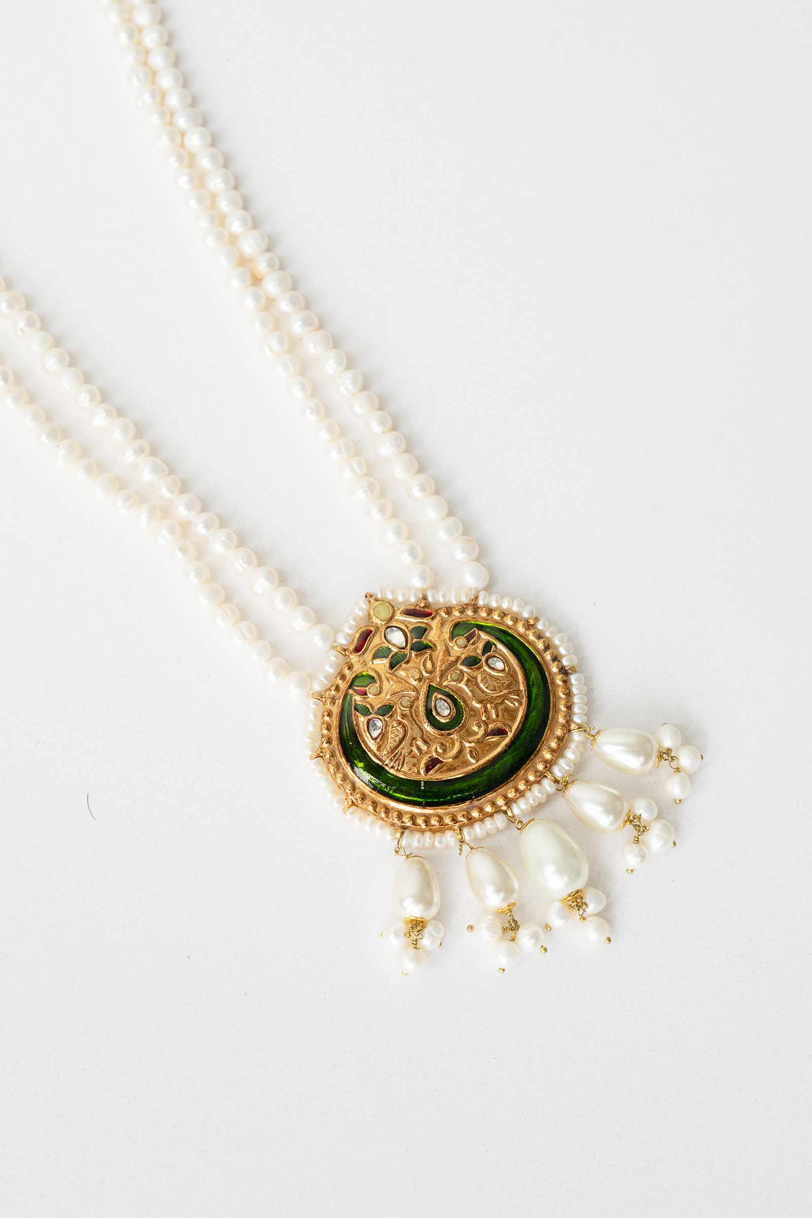GOLD PLATED TWO STRING NECKLACE - Image 4