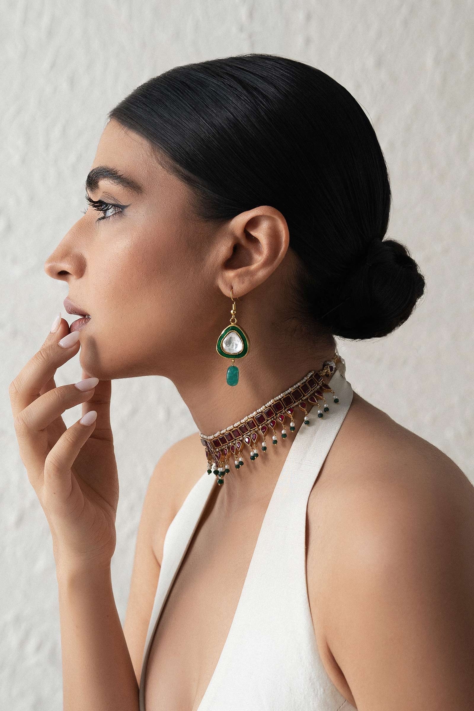 Gold Plated Chetam Choker - Image 6