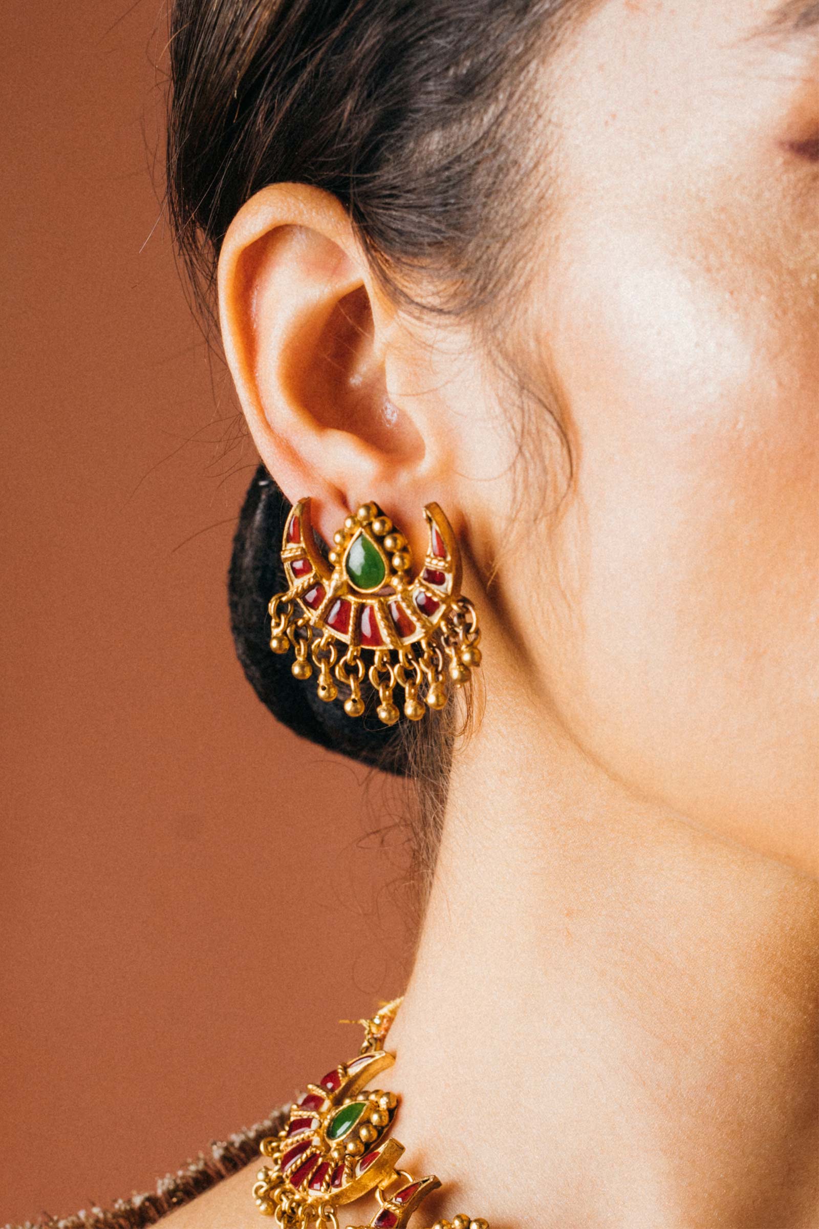 GOLD PLATED FLORAL SET - Image 4