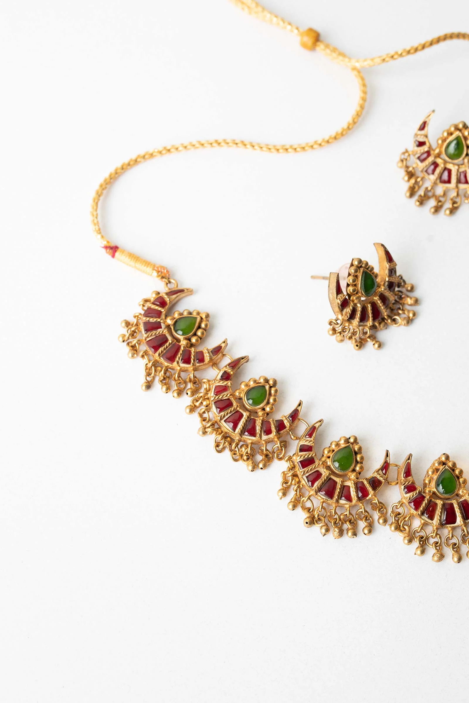 GOLD PLATED FLORAL SET - Image 7